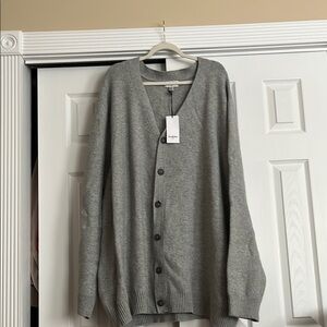 Goodfellow & Co Gray Cardigan Sweater V-Neck Knit